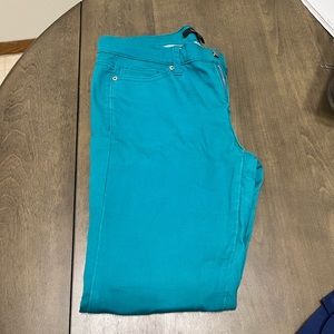 FOREVER 21 Teal Skinny Jeans (size 28)